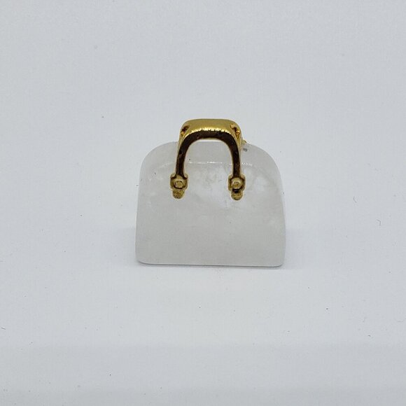Brand New Clear Quartz Handcarved Purse - Picture 1 of 4